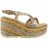 Alma En Pena Sandalo Zeppa Rafia Multicolor V22BL1028 Couleur Multicolore