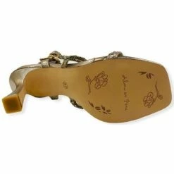 Alma En Pena Sandale Talon Bronze Couleur Doré -Alma En Pena Soldes Magasin 24017933 500 C